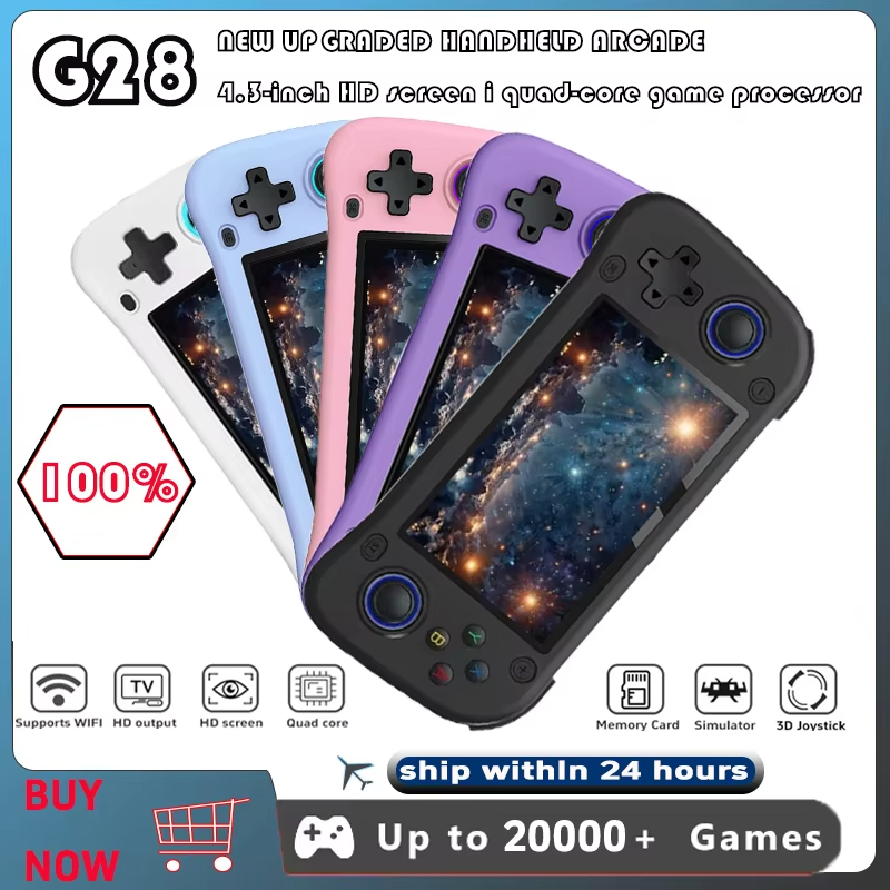Retro Gaming Gif - G28 Retro Handheld Video Game Console