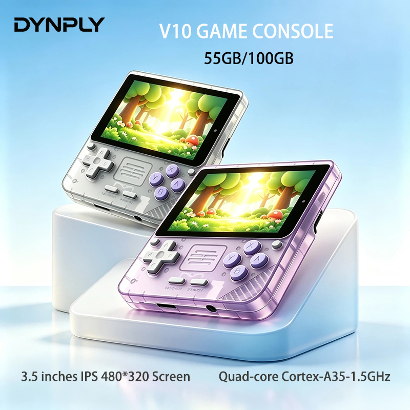 Retro Gaming Gif - POWKIDDY V10 3.5-Inch IPS Oca Hd