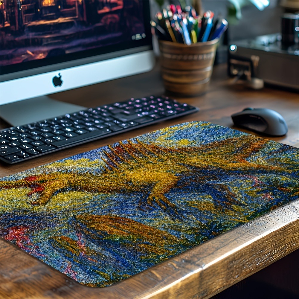 Retro Gaming Keyboard - Retro Spinosaurus Playmat Non-slip DeskPad Extended