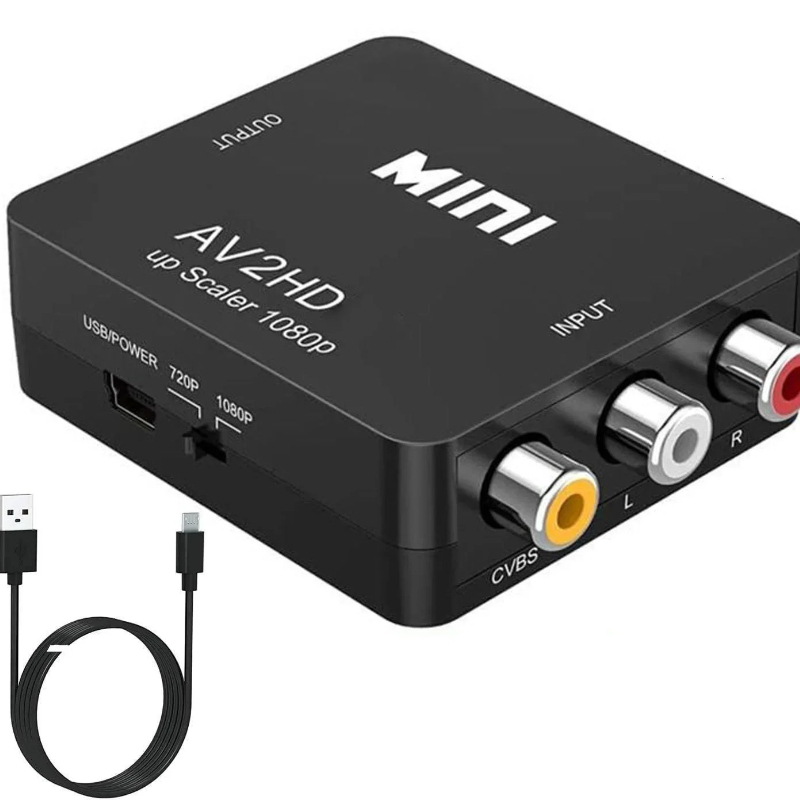 Retro Gaming And Projector - 1080P Mini AV To HDMI Converter