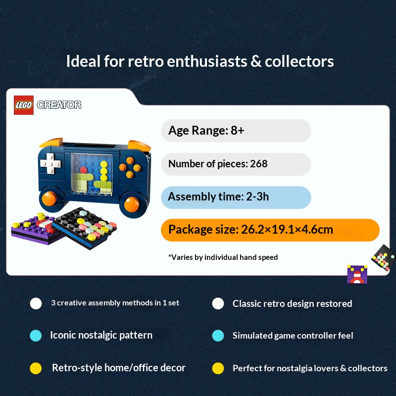 LEGO Creator 3in1 Building Blo - Retro Gaming Table ulasan dan harga