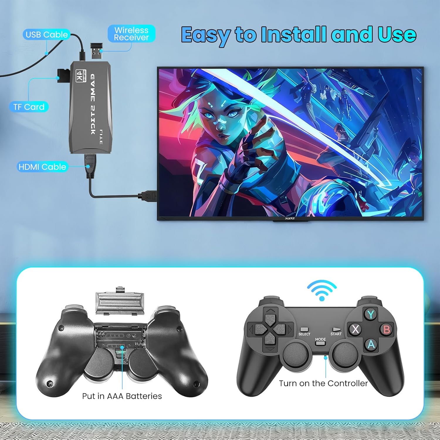 M8 Game Console 20000+ Games E - Retro Gaming And Projector ulasan dan harga