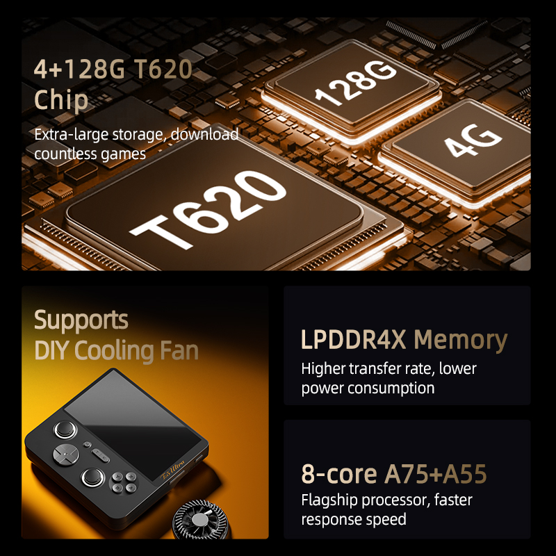 GAMEMT E5 Ultra 4+128GB 5.0-In - Retro Gaming Gif ulasan dan harga