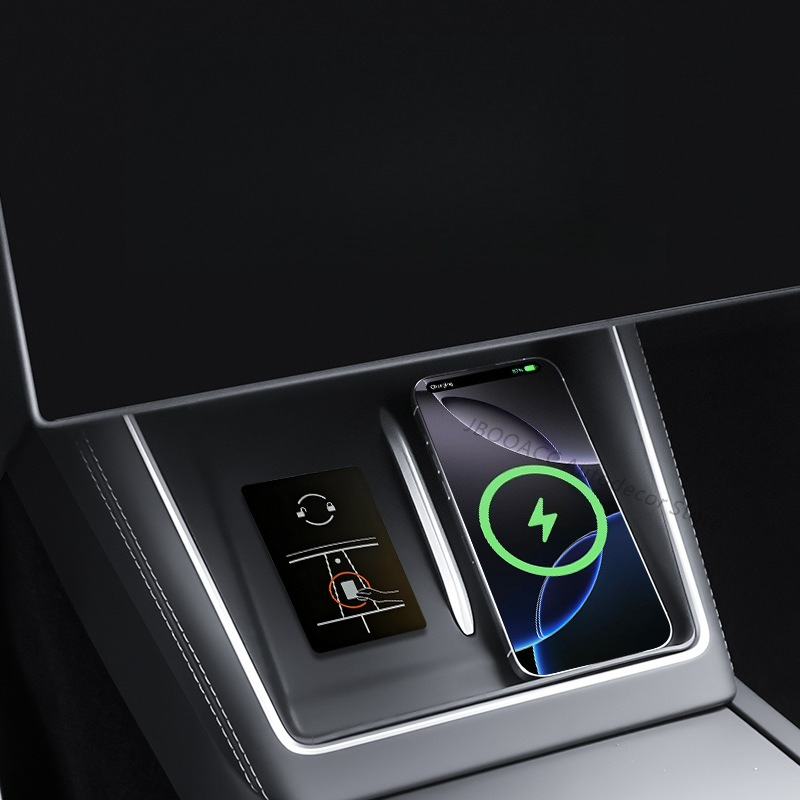For Tesla Model YL Wireless Ch - Console Dust Cover ulasan dan harga
