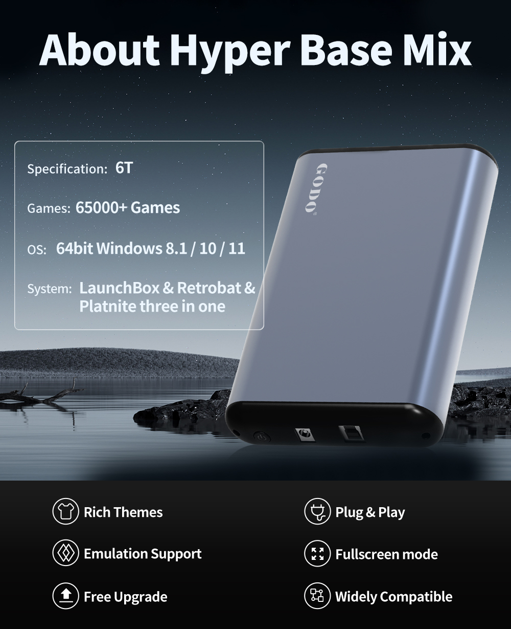 JMachen 6TB Portable Gaming HD - Retro Gaming Hdd ulasan dan harga