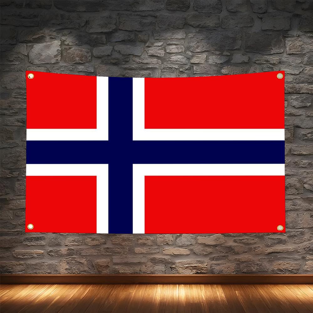 1PC Famous Norway Flags Retro  - Retro Gaming Banner ulasan dan harga