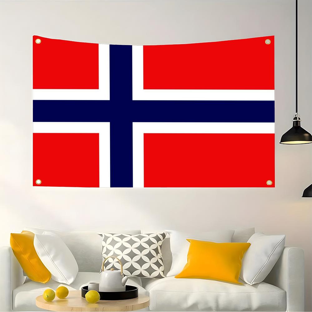 1PC Famous Norway Flags Retro  - Retro Gaming Banner ulasan dan harga