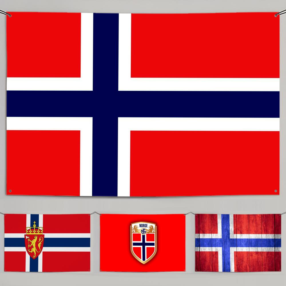 1PC Famous Norway Flags Retro  - Retro Gaming Banner ulasan dan harga
