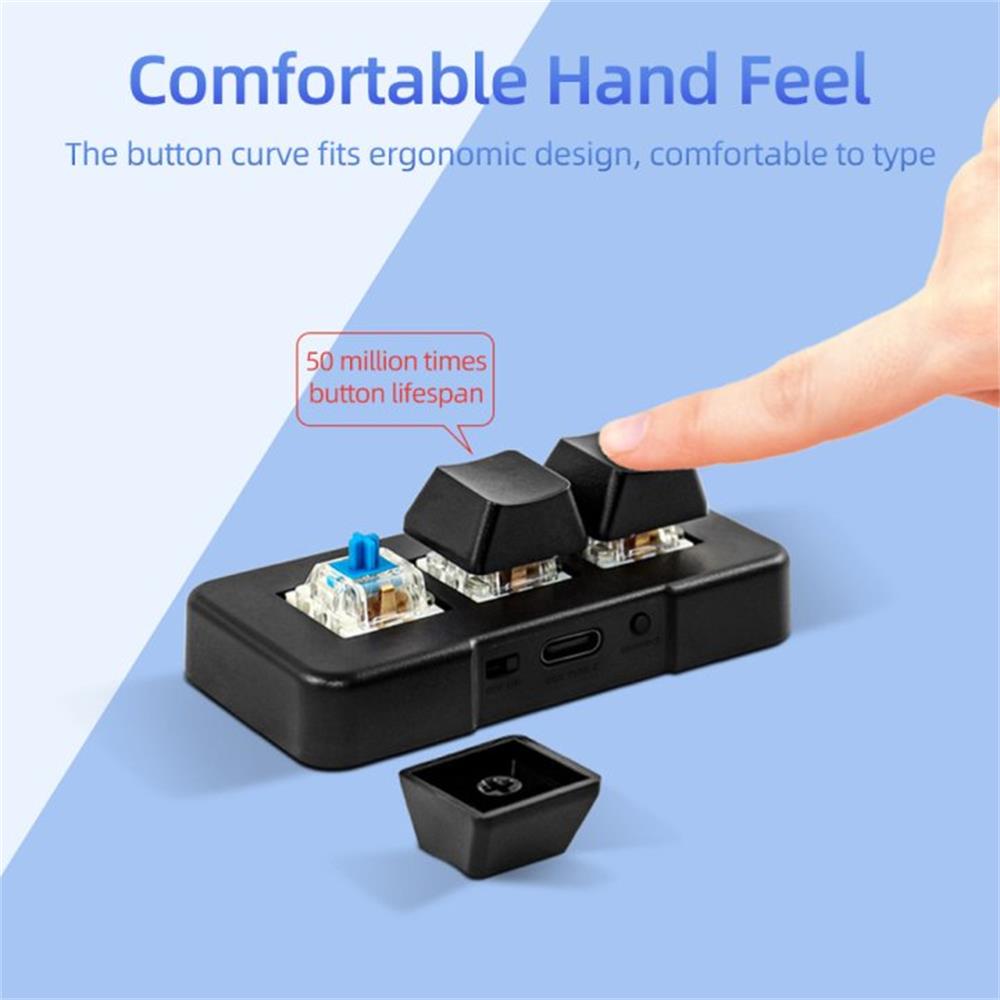 MK321-Pro Small Keyboard 3-key - Retro Gaming Keyboard ulasan dan harga