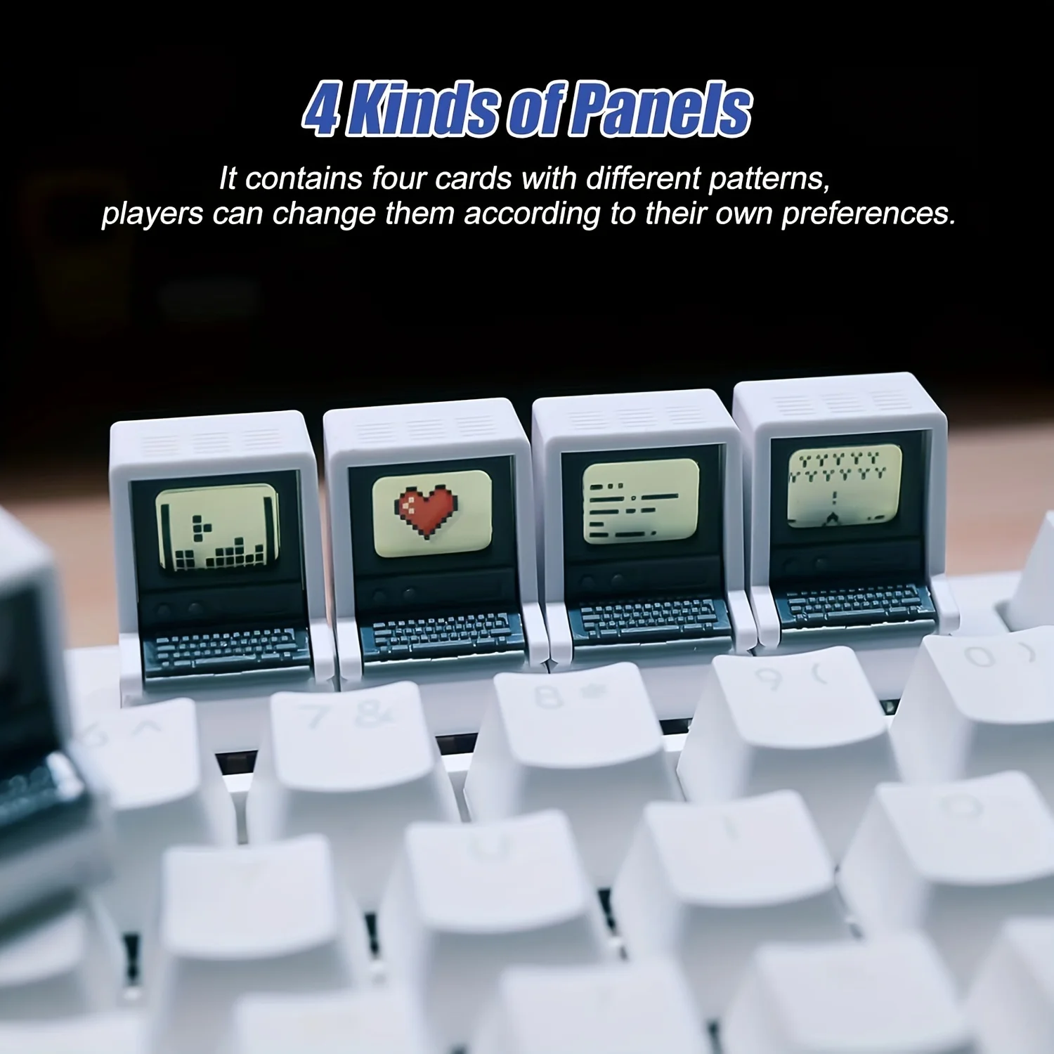 Retro Mac-Inspired Keycaps Dou - Retro Gaming Keyboard ulasan dan harga