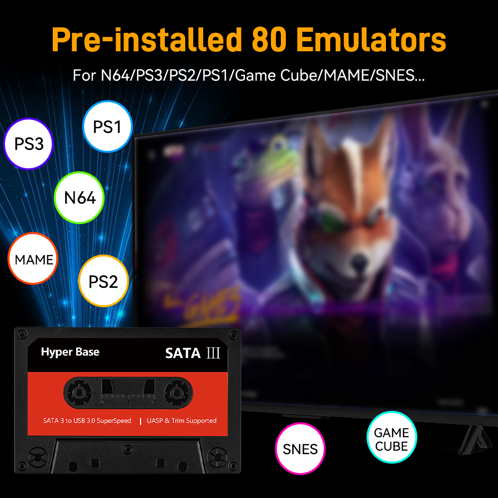 Batocera 500G/2T Emulator Game - Retro Gaming Hdd ulasan dan harga