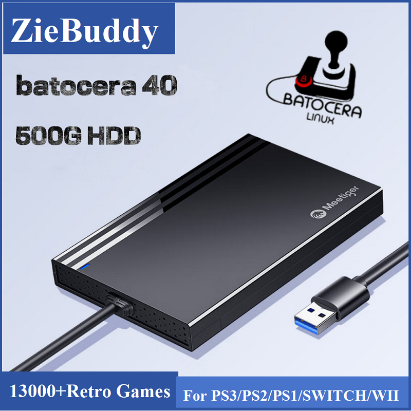 ZieBuddy Batocera 40 Linux 500 - Retro Gaming Hdd ulasan dan harga