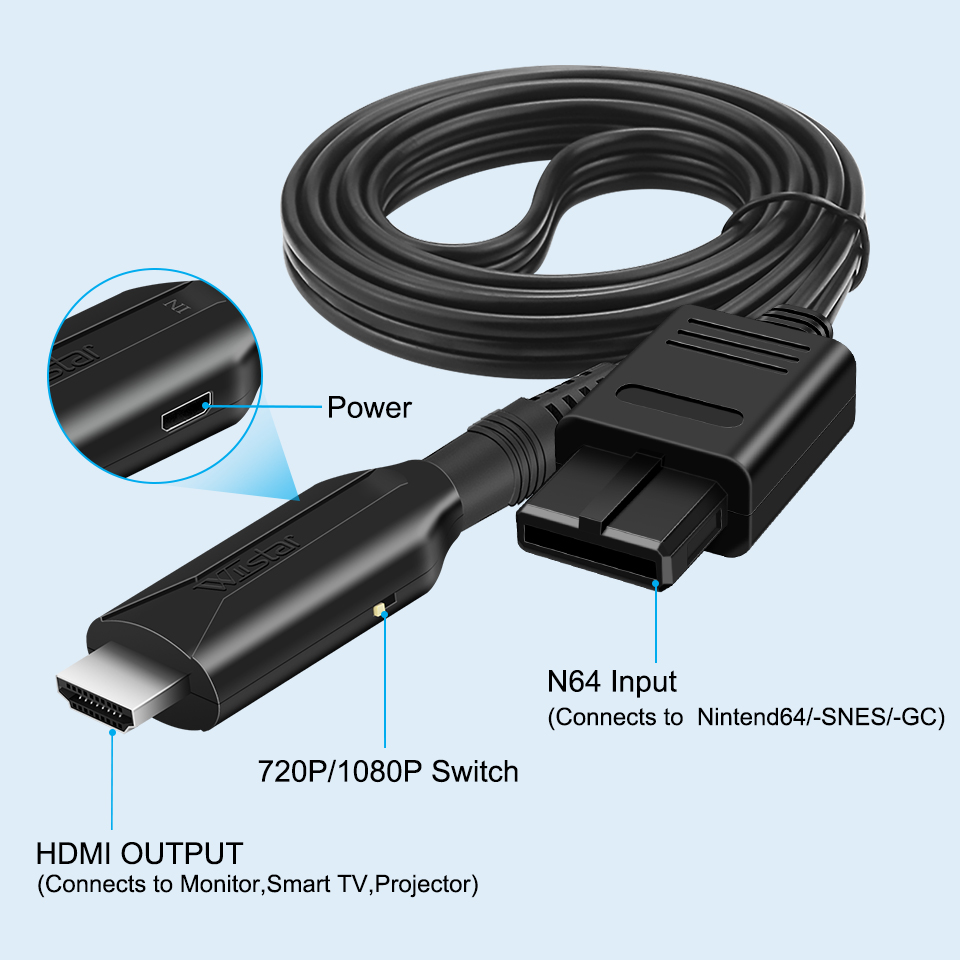 N64 to HDMI-compatible cable C - Retro Gaming Cable ulasan dan harga