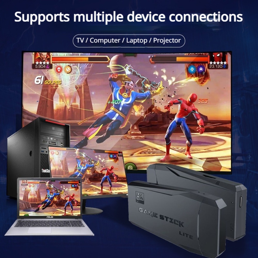 Portable 4K Retro Game Stick C - Retro Gaming Com ulasan dan harga