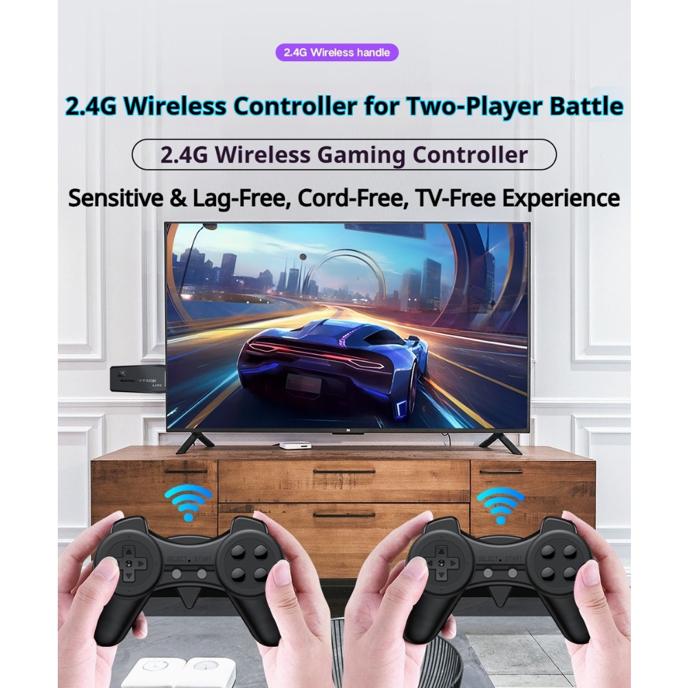 Portable 4K Retro Game Stick C - Retro Gaming Com ulasan dan harga