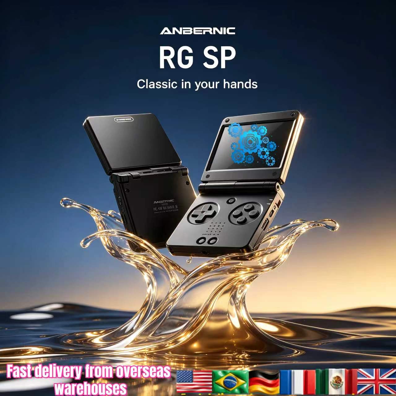 Anbernic RGSP Flip Classic Han - Retro Gaming Tv ulasan dan harga