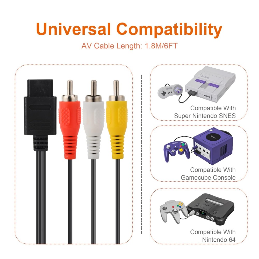 N64/Gamecube/SNES/SFC High Qua - Retro Gaming Cable ulasan dan harga