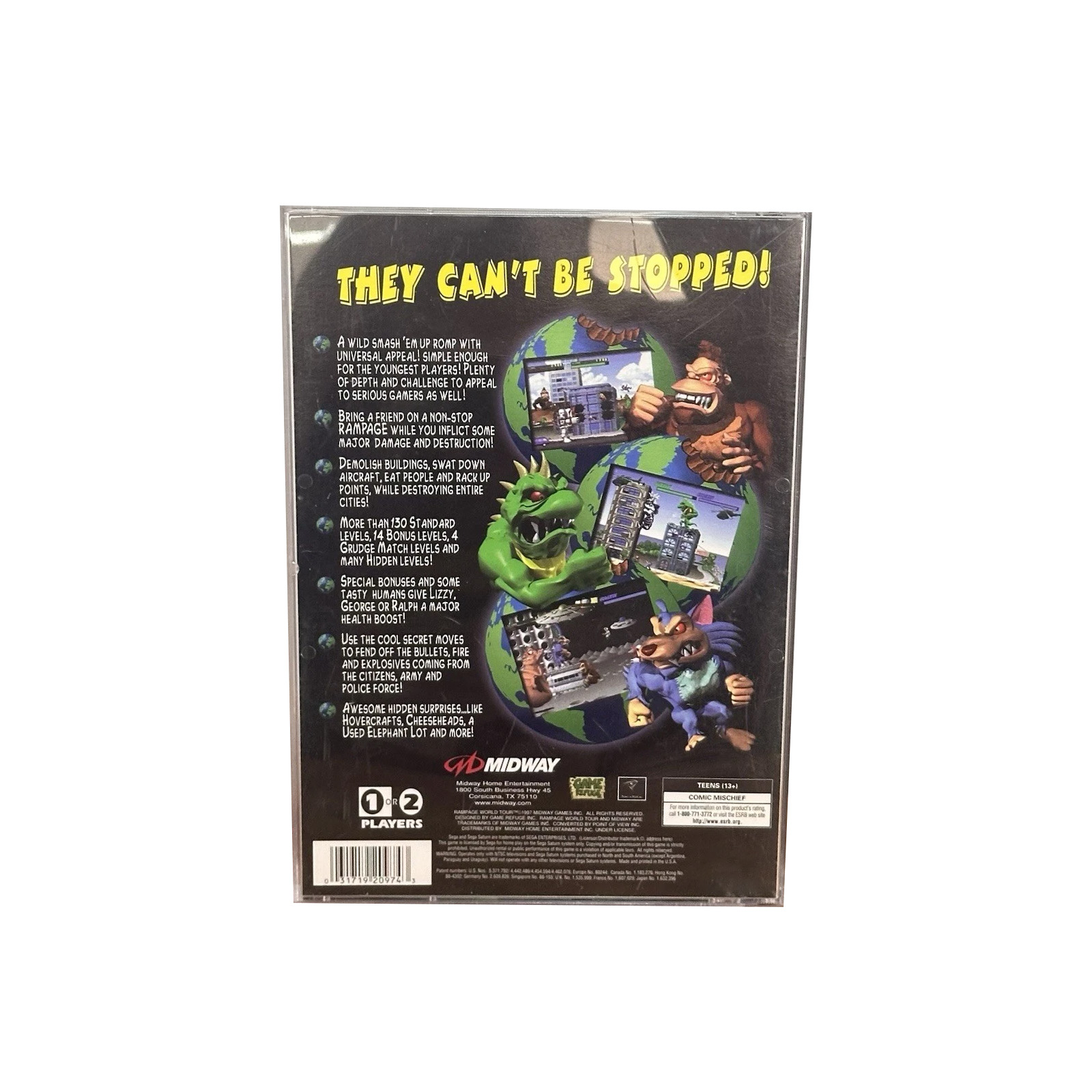Saturn Copy Disc Game rampage  - Retro Gaming Video ulasan dan harga