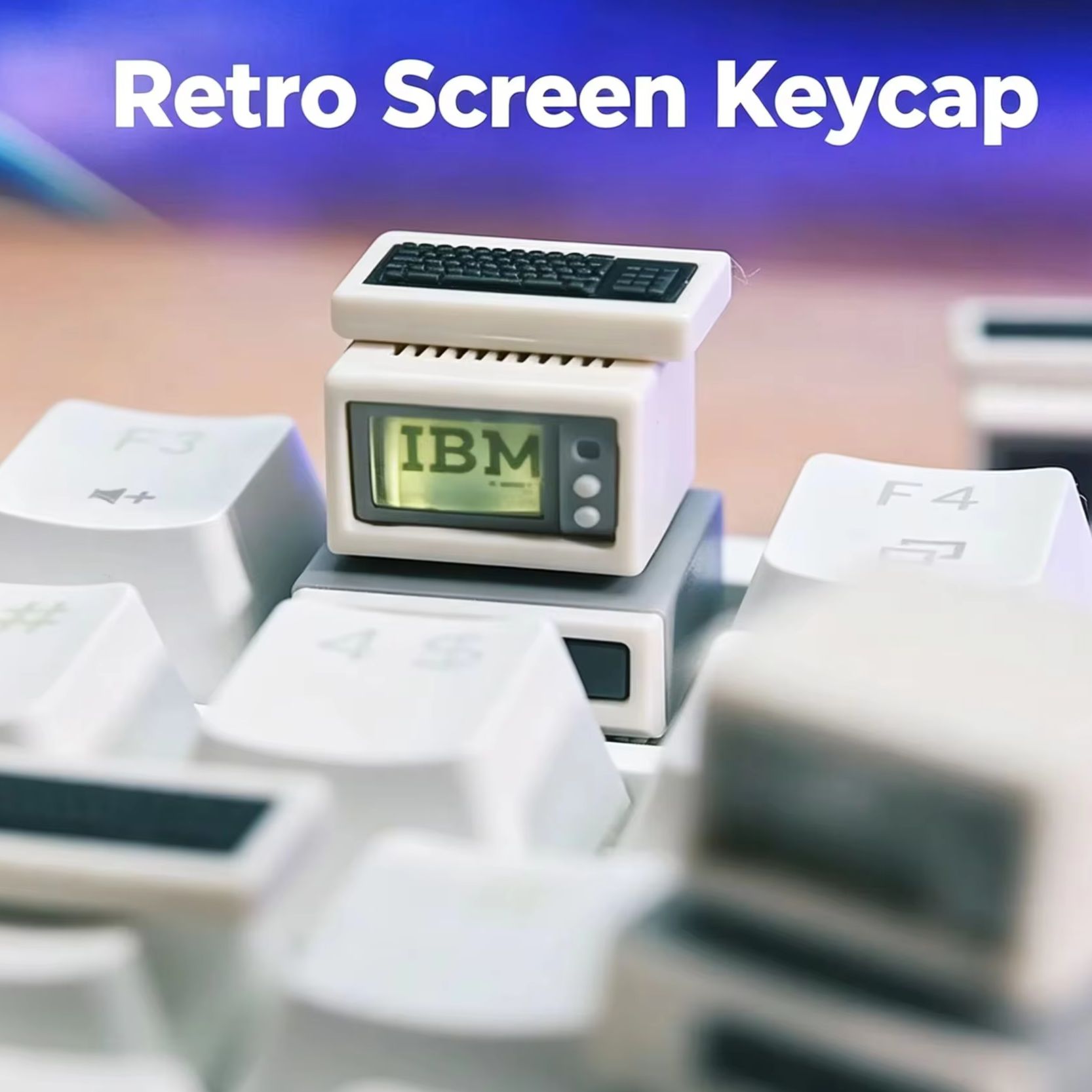 Retro Computer Keycap Backlit  - Retro Gaming Keyboard ulasan dan harga