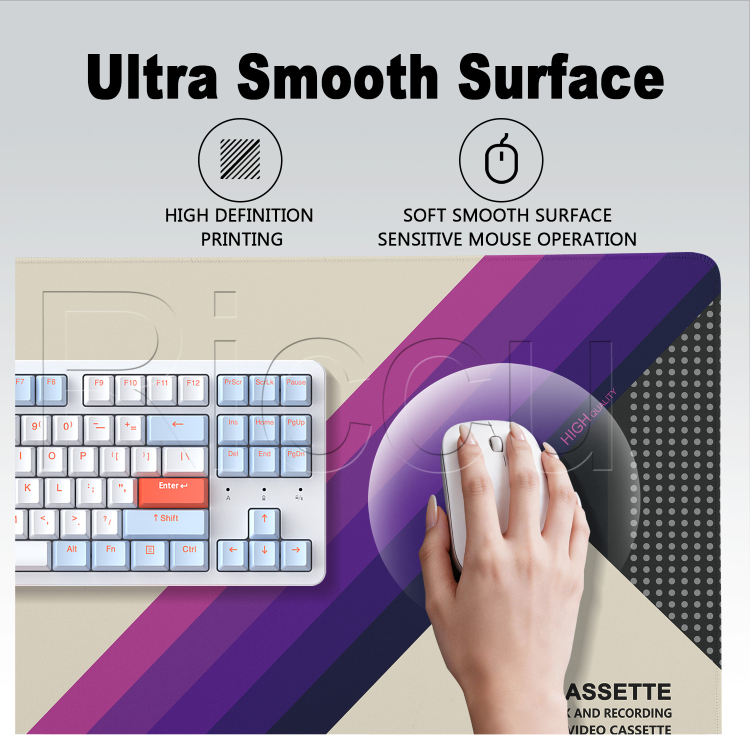 Mouse Pad HD Printing Retro VH - Retro Gaming Keyboard ulasan dan harga