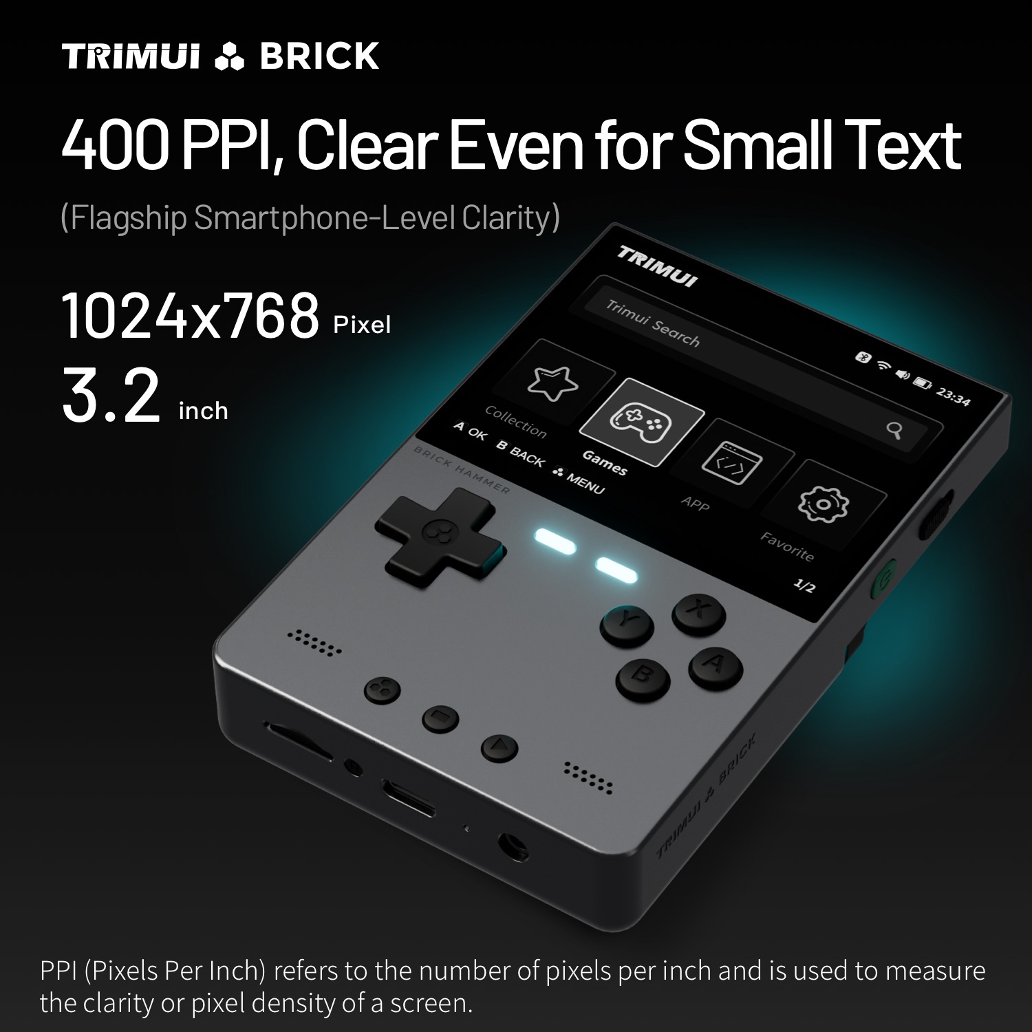 TRIMUI BRICK HAMMER Retro Hand - Retro Gaming Gif ulasan dan harga