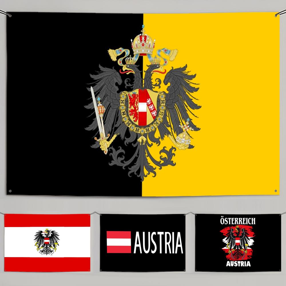 1PC Famous Austria Flags Retro - Retro Gaming Banner ulasan dan harga