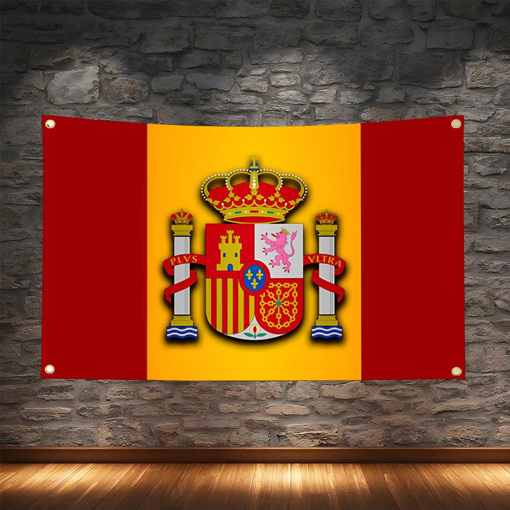 1PC Famous Spain Flags Retro F - Retro Gaming Banner ulasan dan harga