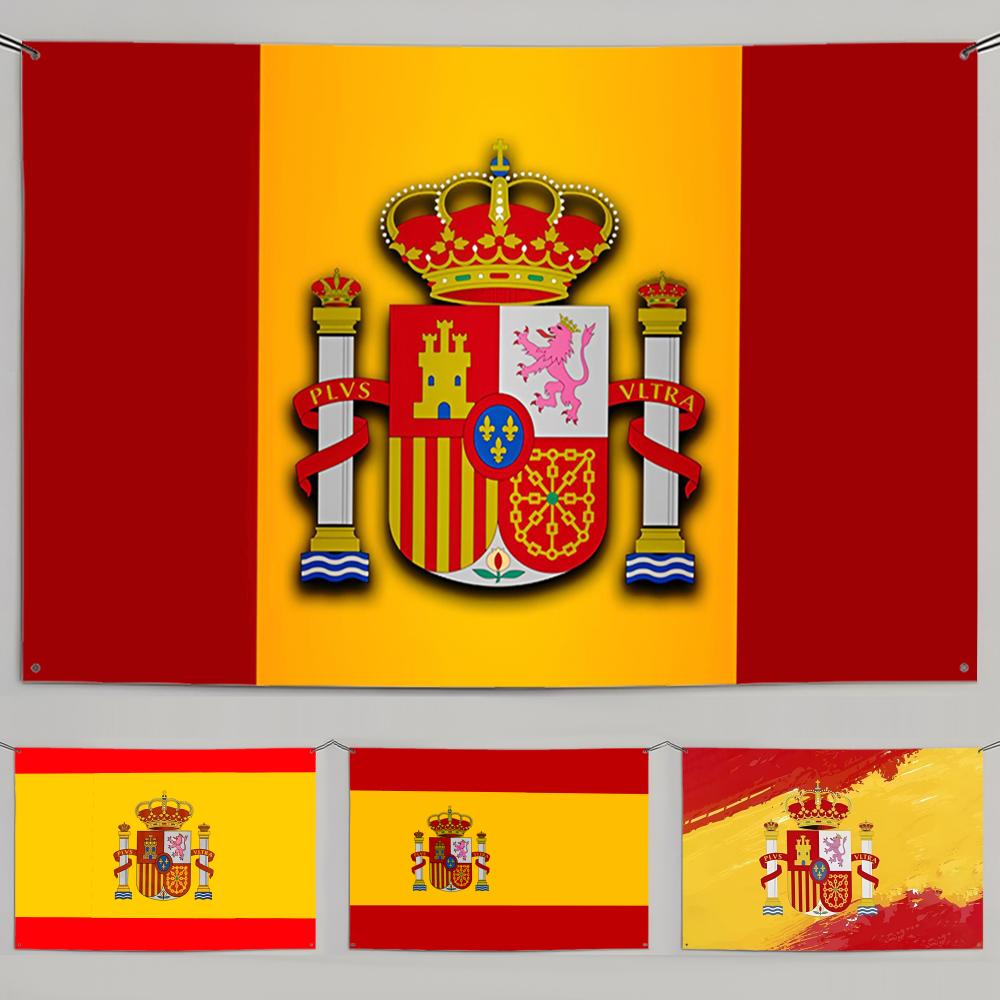 1PC Famous Spain Flags Retro F - Retro Gaming Banner ulasan dan harga