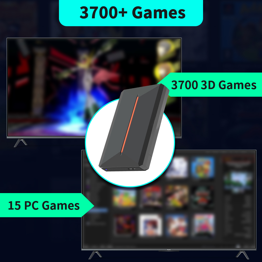 Launchbox OS 500GB Portable Ga - Retro Gaming Table ulasan dan harga
