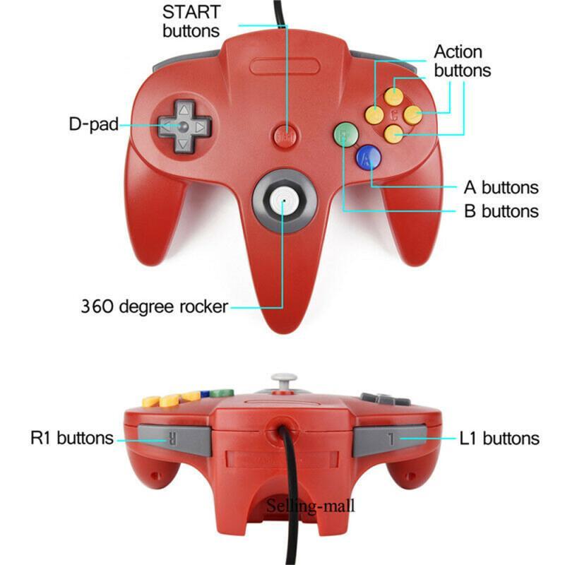 N64 Controller Classic USB Wir - Retro Gaming Com ulasan dan harga