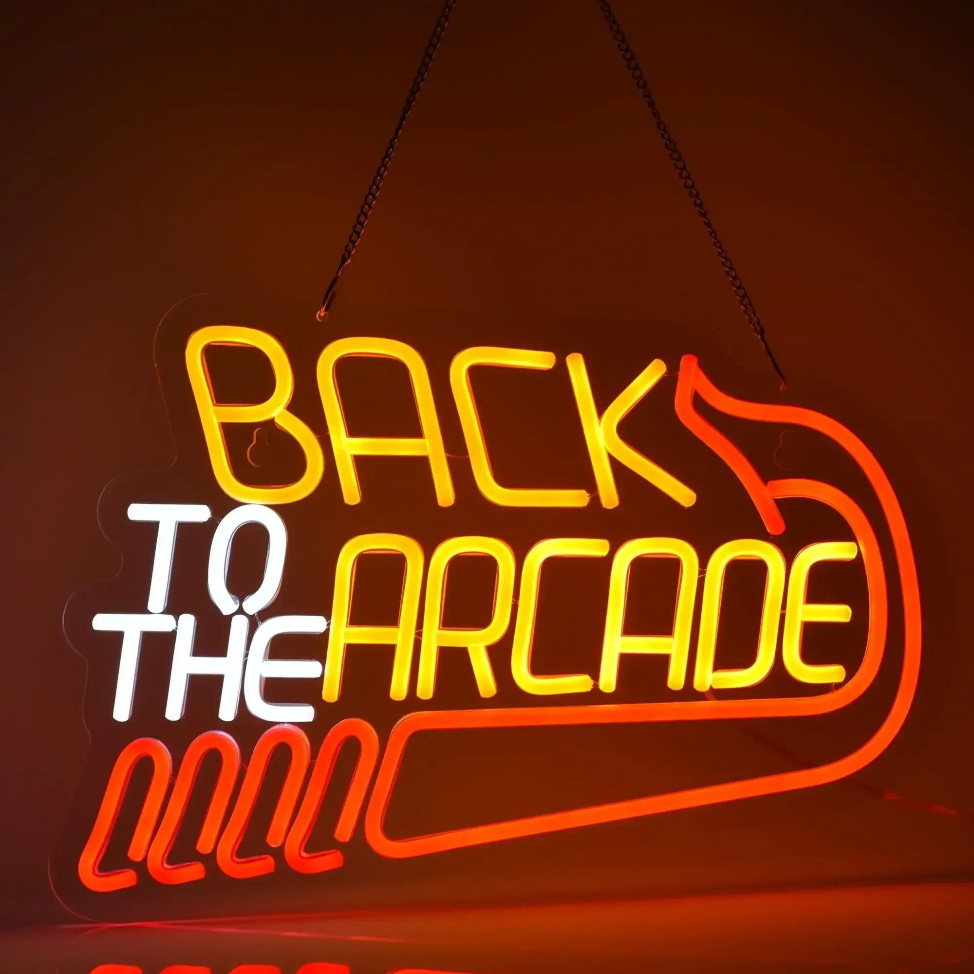 Back to The Arcade Neon Sign R - Retro Gaming Gift Ideas ulasan dan harga