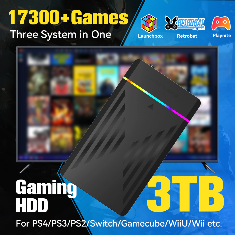 3TB Portable Gaming HDD Launch - Retro Gaming Table ulasan dan harga
